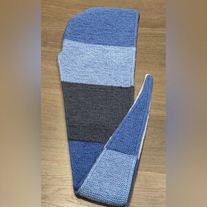 Handmade Knitted Hood/Scarf - colorful stripes